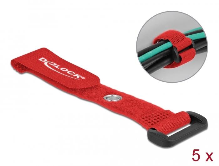 Klittenband - 150 mm - Rood - Delock