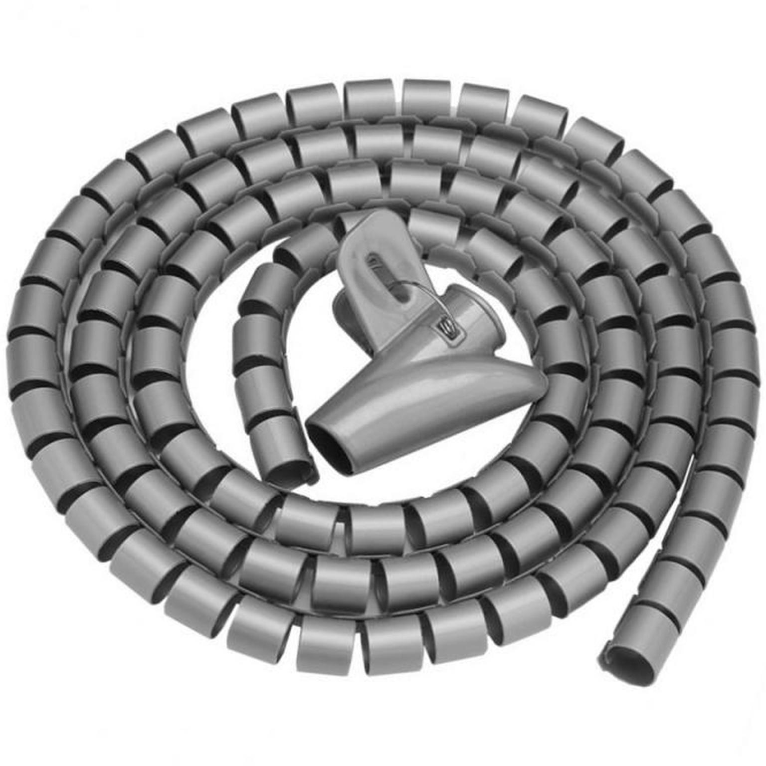 Enrouleur de câble de tube spirale, tuyau de rangement flexible, protecteur  de fil, gestion
