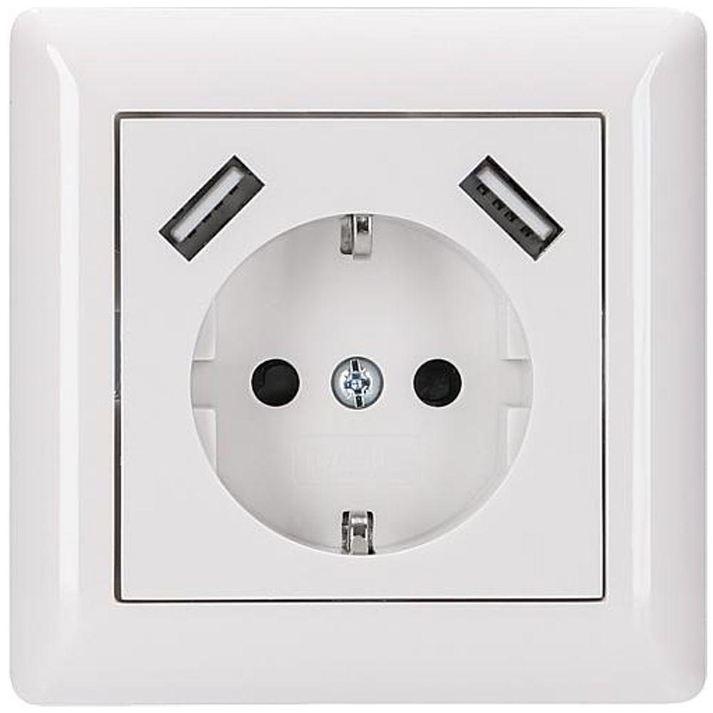 Prise murale encastrée USB A - Klein