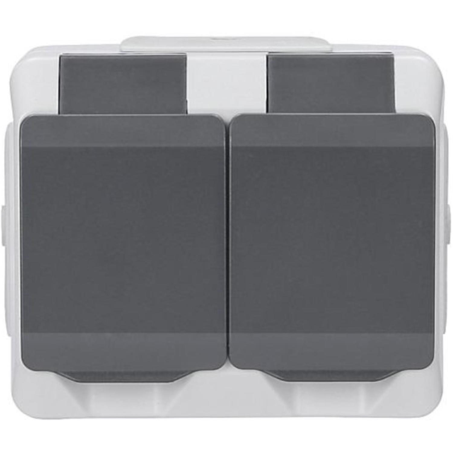 Buiten stopcontact - 2-voudig - EGB