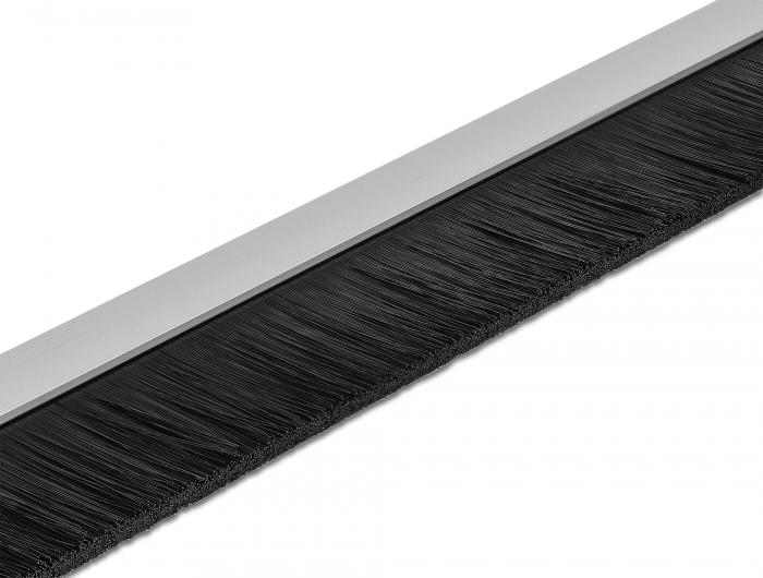 Delock Joint à brosse 40 mm avec profilé en aluminium droit - Longueur 1 m - Delock