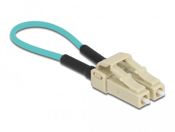 Delock LWL Loopback Adapter LC / OM3 Multimode beige - Delock