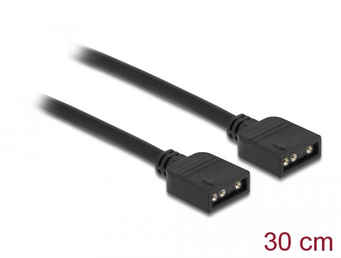 Câble de connexion Delock RGB 3 broches pour éclairage LED RGB/ARGB 5 V 30 cm - Delock
