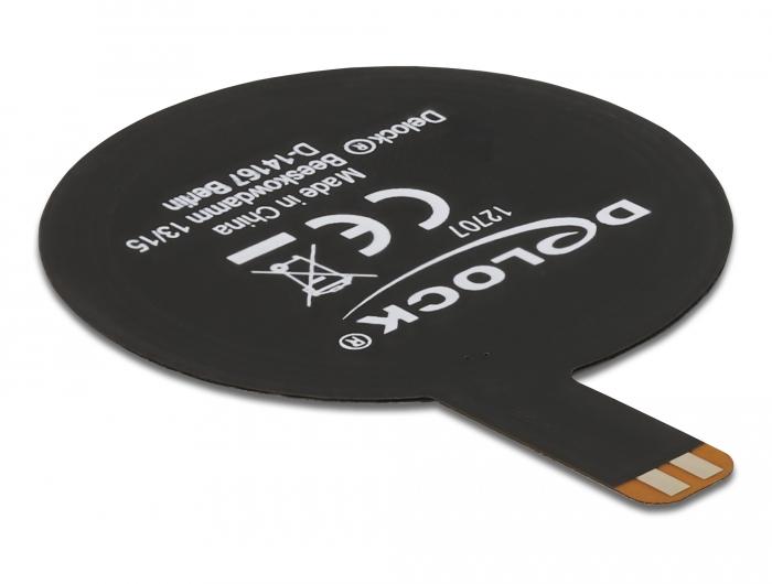 Antenne Delock NFC 13,56 MHz SMT FPC ronde interne noire autocollante - Delock
