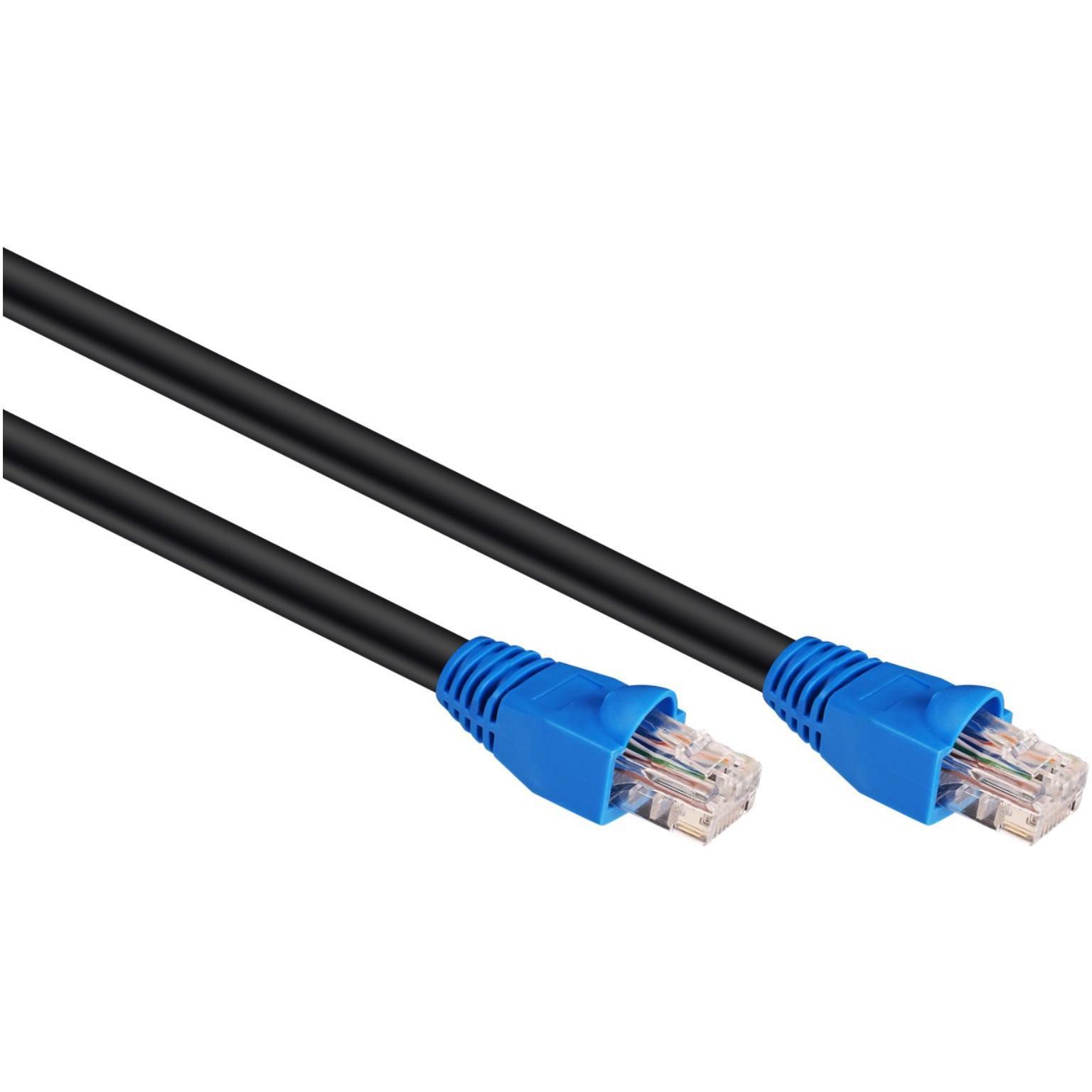 Câble Ethernet 20m haut débit, câble réseau plat Cat 6 avec connecteurs  RJ45, câble LAN long avec clips