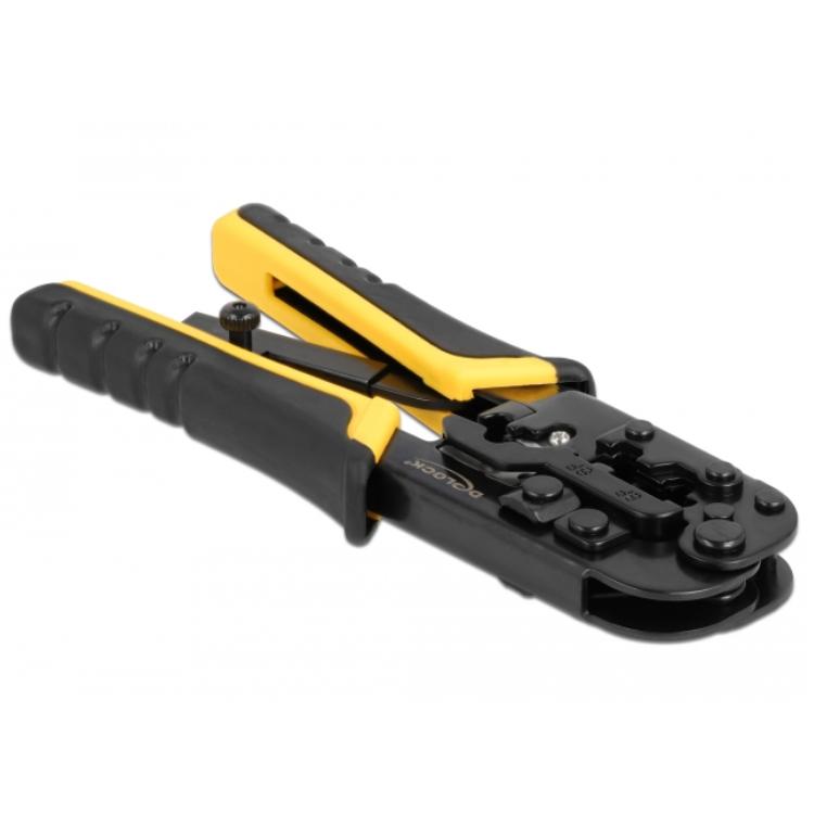 Delock Universele Krimptang met Stripper voor 8P (RJ45), 6P (RJ12/11) - Delock
