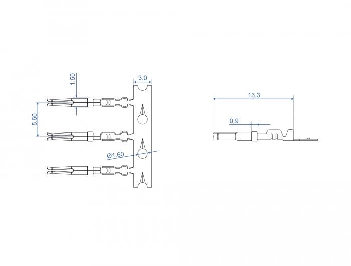Connecteurs à sertir Delock pour connecteurs à sertir D-Sub HD 40 pièces - Delock