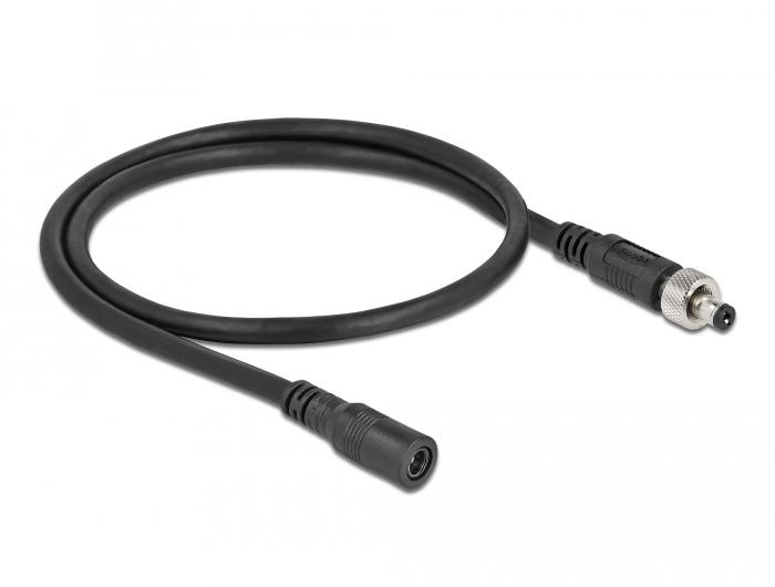 Câble d'extension DC Delock 5,5 x 2,1 mm fiche mâle vers femelle à visser - Delock