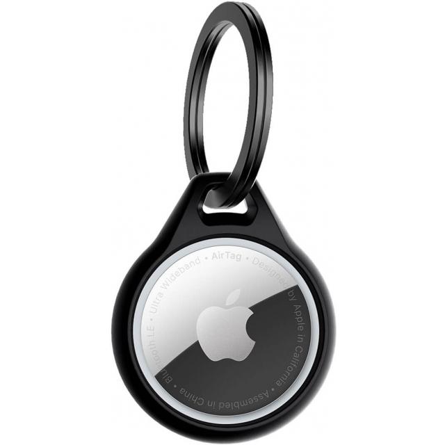 Apple AirTag sleutelhanger - zwart - Itskins