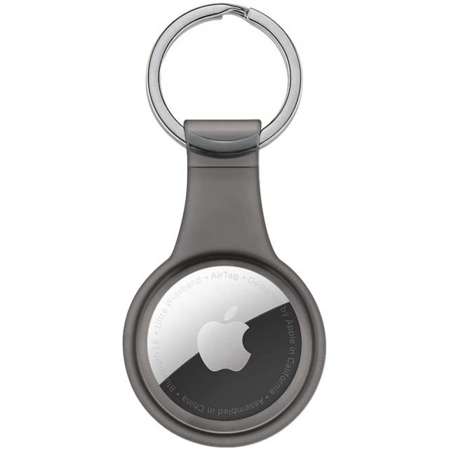 Apple AirTag sleutelhanger - transparant zwart