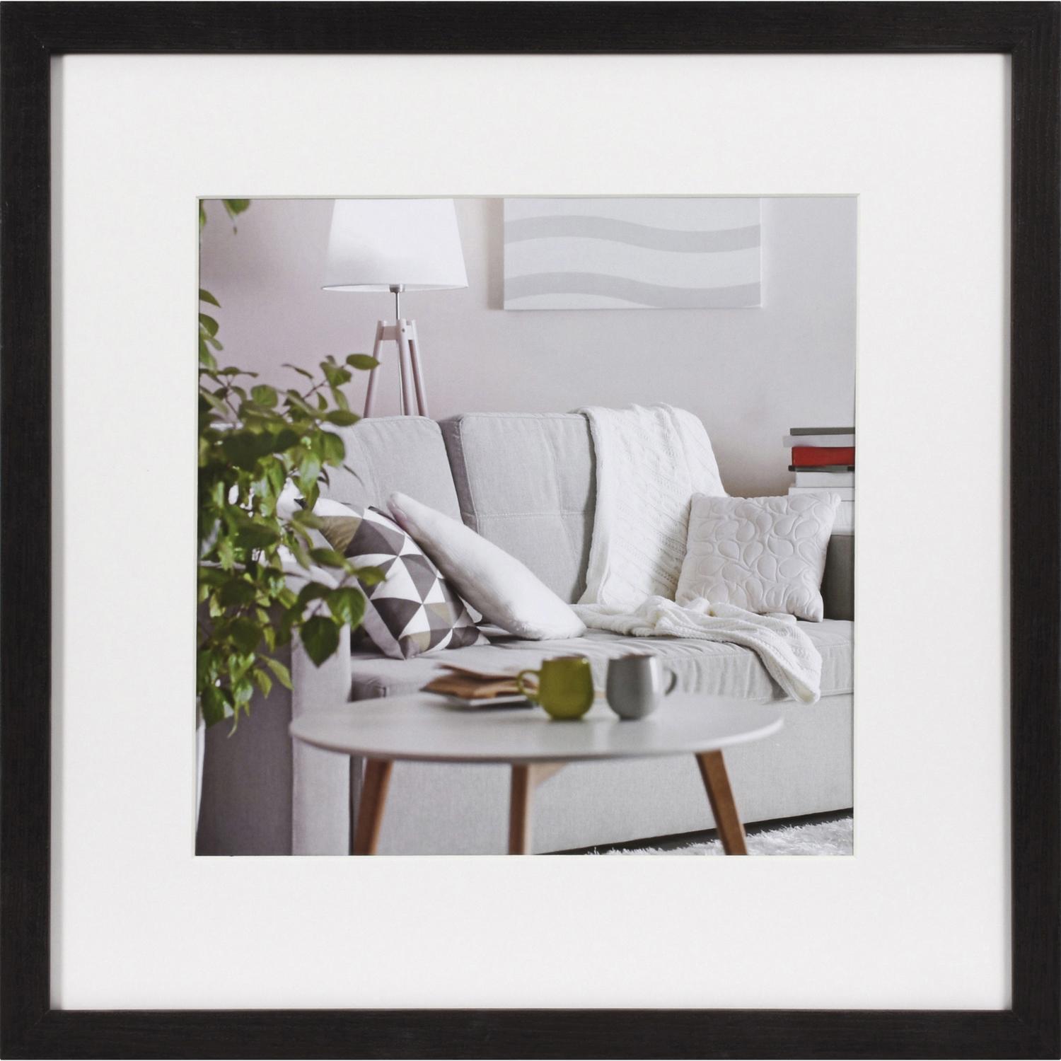 Cadre photo Moderne - 70x70cm - Marron foncé