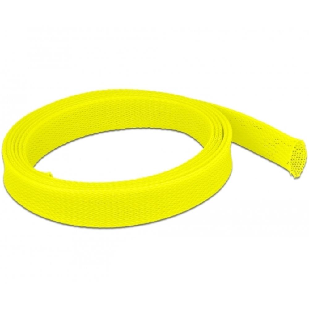 Delock Gaine tressée extensible 2 m x 25 mm jaune - Delock