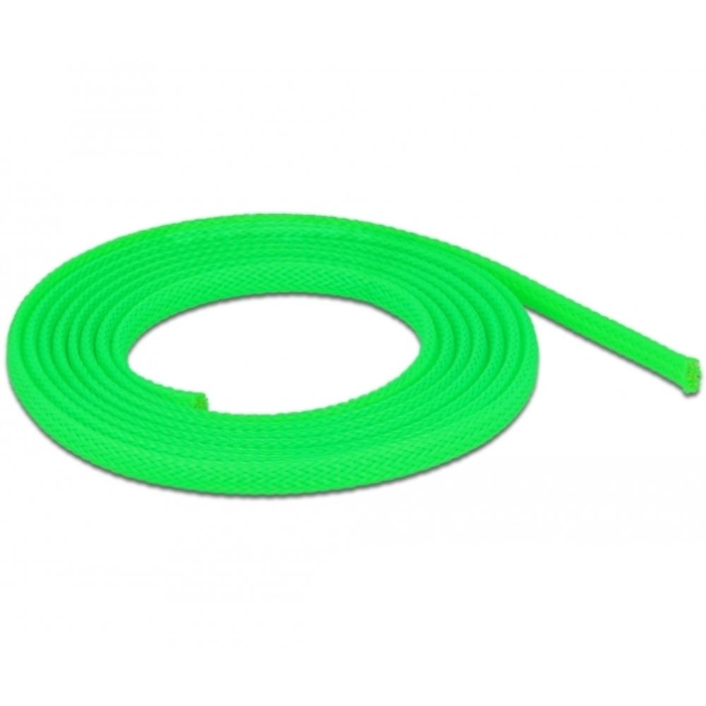 Delock Geflochten slang rekbaar 2 m x 6 mm groen - Delock