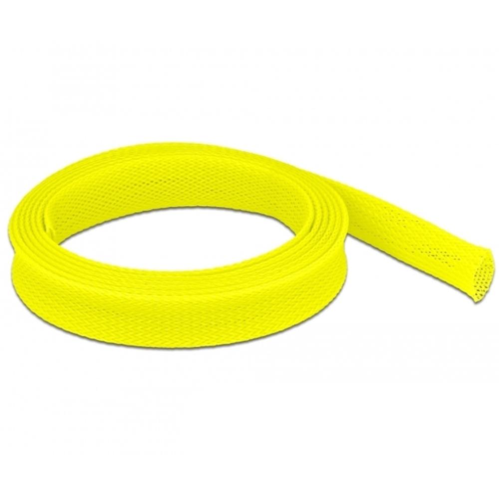 Delock Gaine tressée extensible 2 m x 19 mm jaune - Delock