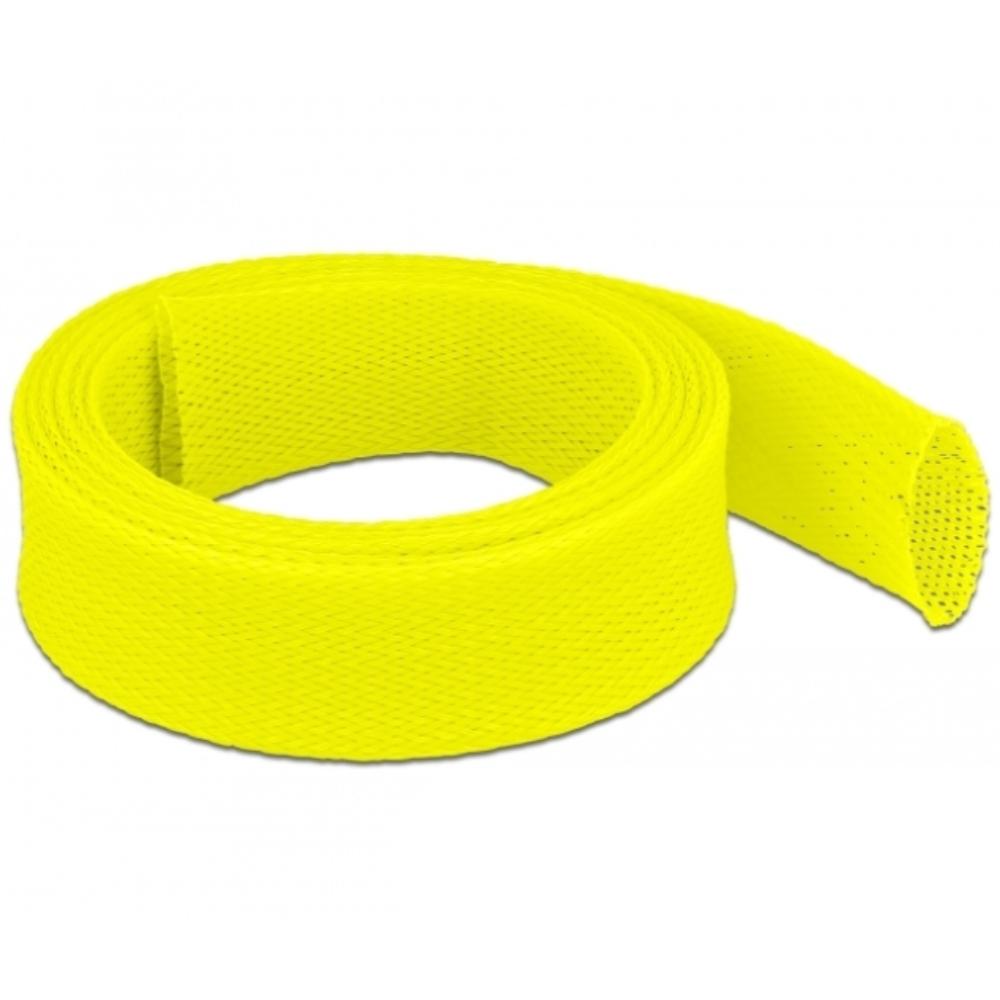 Delock Manchon tressé extensible 2 m x 38 mm Jaune - Delock