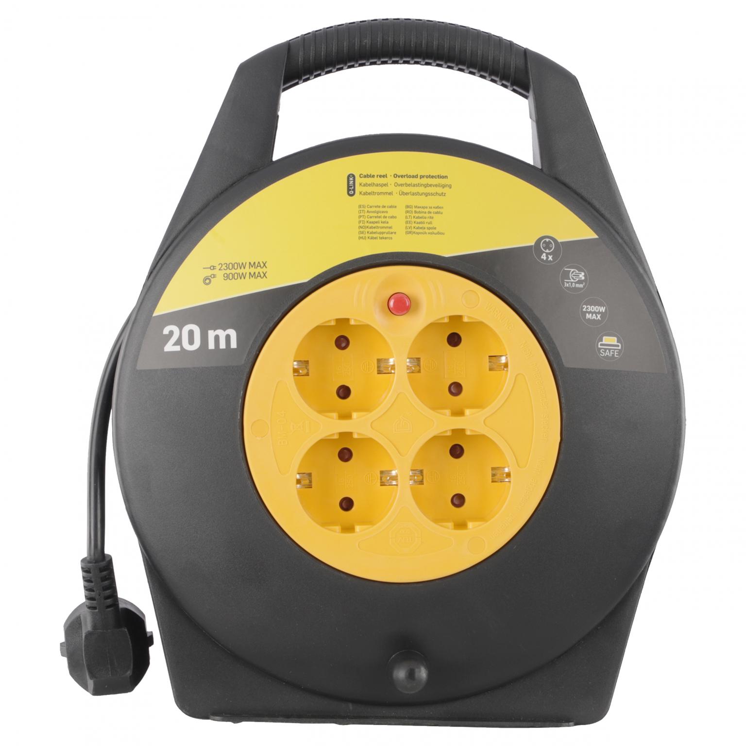 Kabelhaspel - 20 meter - Q-LINK