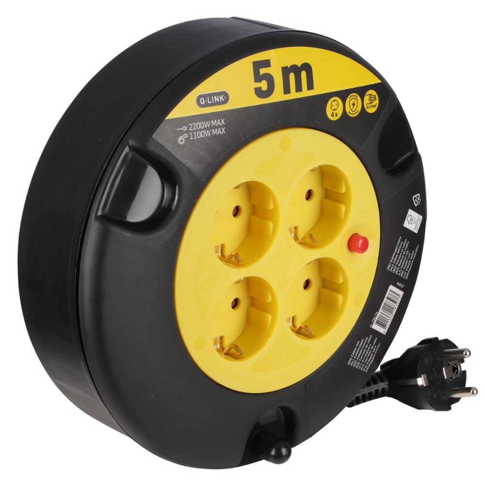 Kabelhaspel - 5 meter - Q-LINK