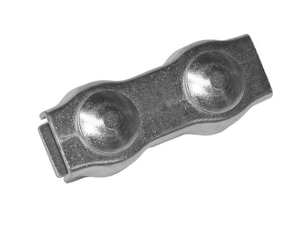 Connecteur de câble Ø 6mm galvanisé (5 pièces) - Corral