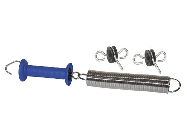Installation de porte avec poignée de porte bleue incl. 2 isolateurs de poignée de porte - Corral