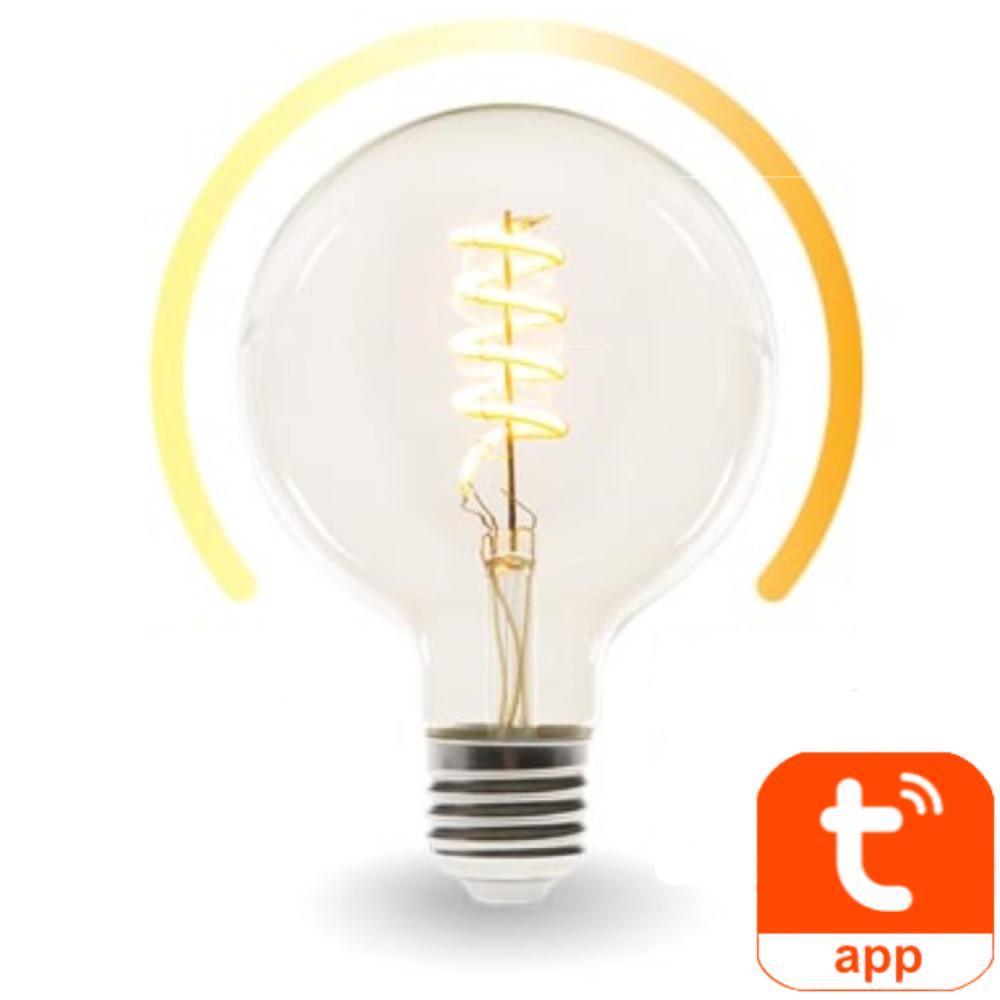 SMART WIFI-LEDLAMP - WARMWIT & INTENS WARMWIT - E27 - G125 - Perel