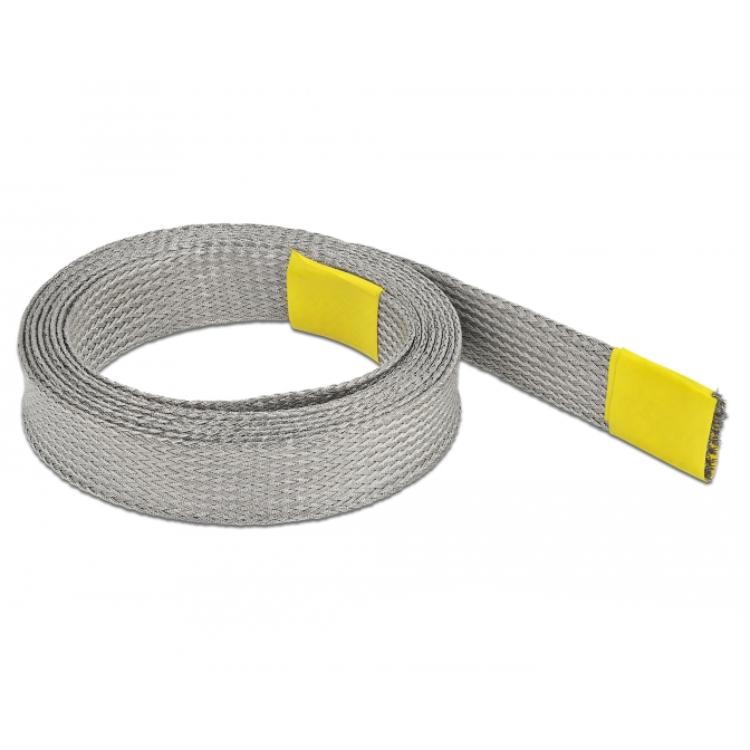 Delock Gaine tressée pour blindage CEM extensible 2 m x 15 mm - Delock