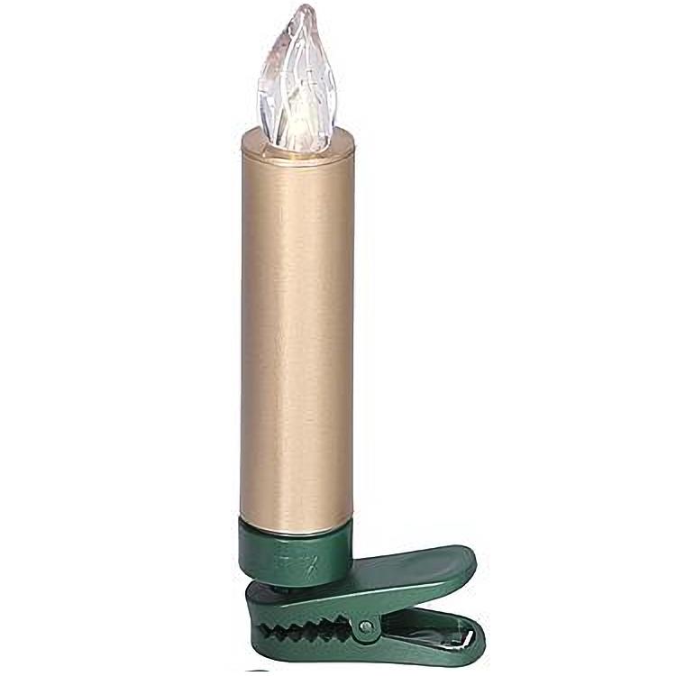 Kaarslamp - led kerstverlichting binnen - 12 lampjes - warm wit - 12x AAA