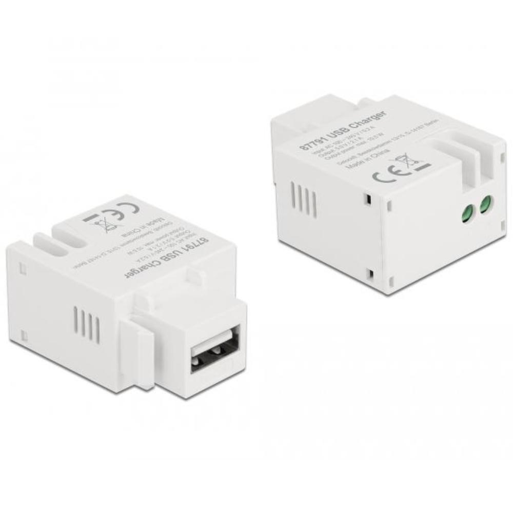 USB A naar 2‑pins aansluitblok keystone - Delock