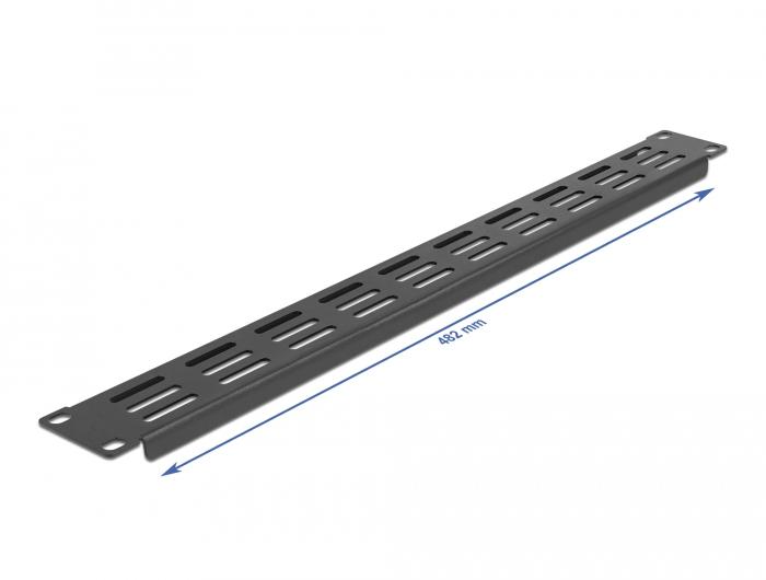 Delock 19″-netwerkbehuizingspaneel met ventilatiesleuven horizontaal 1 HE - Delock