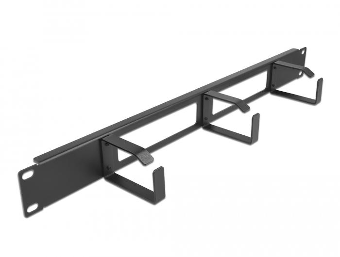 Delock 19″ Kabelmanagement-patchpaneel met 2 openingen en 3 beugels 1 - Delock