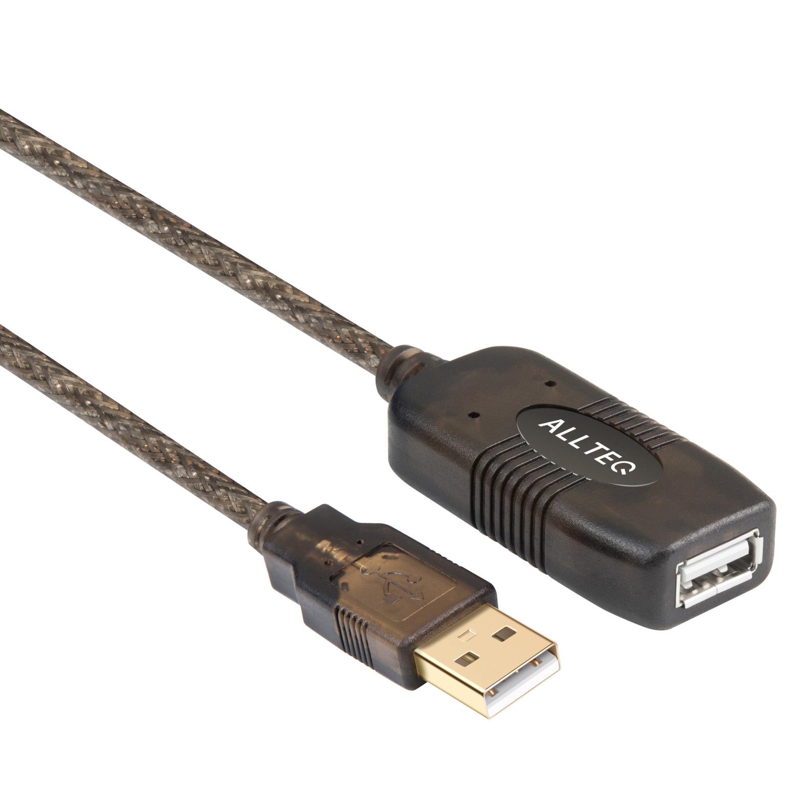 Rallonge USB 2.0 active (mâle/femelle) - 5 mètres - USB - Garantie