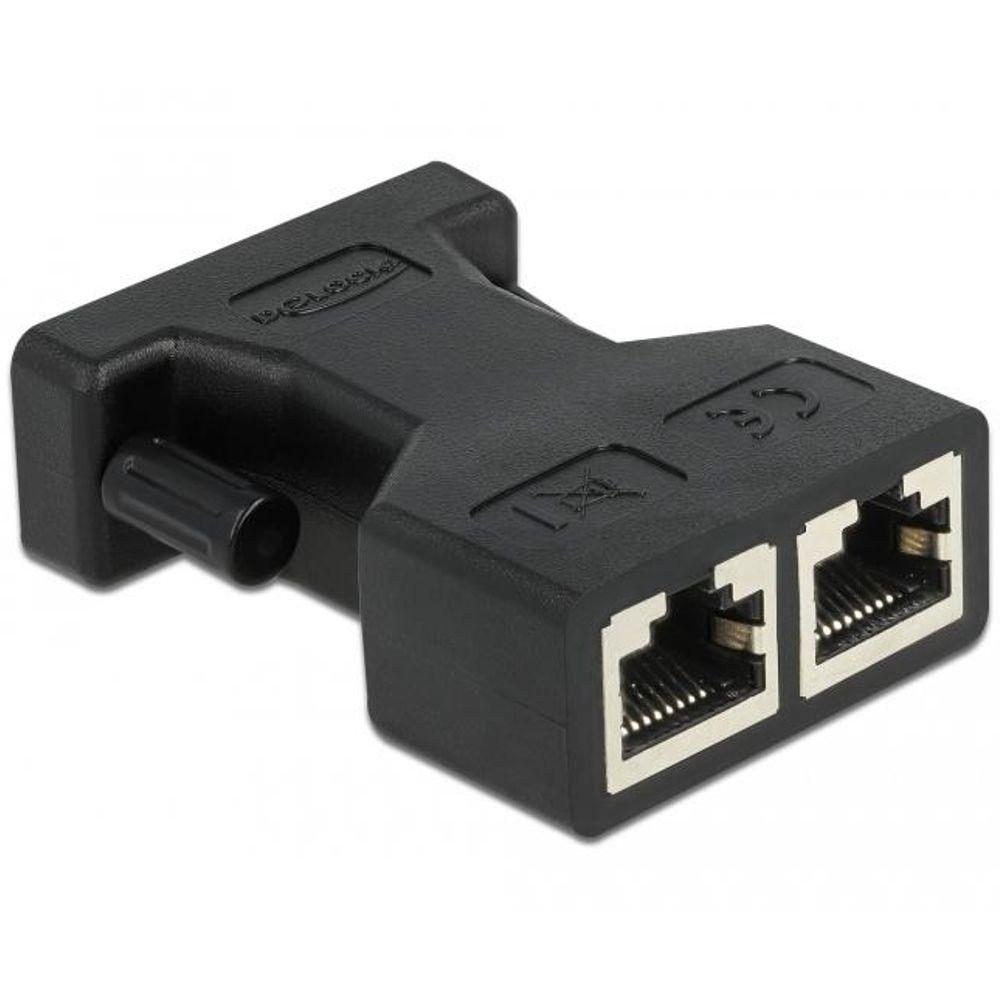 Répartiteur Ethernet / Répartiteur réseau - RJ45 - Lot de 2 pièces