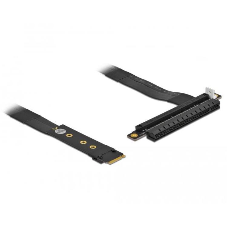 Delock M.2 Key M naar PCIe x16 NVMe adapter, 20 cm kabel - Delock