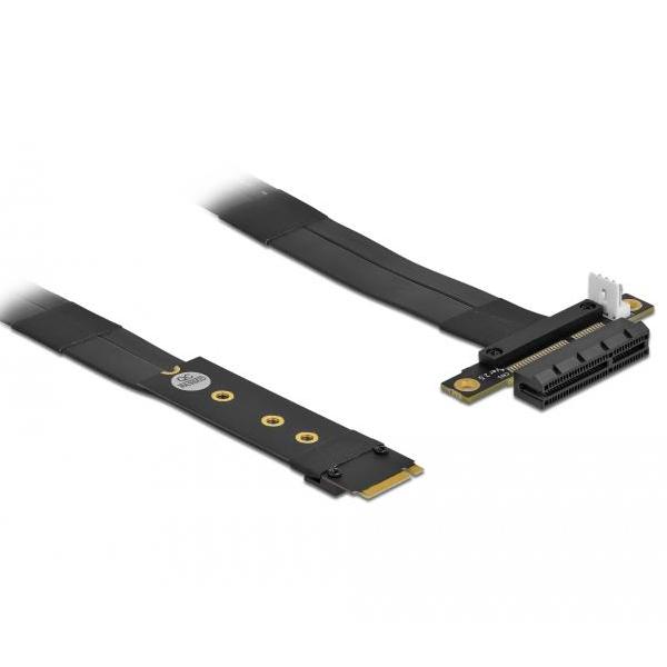 Delock M.2 Key M vers PCIe x4 NVMe Adaptateur avec câble de 20 cm - Delock