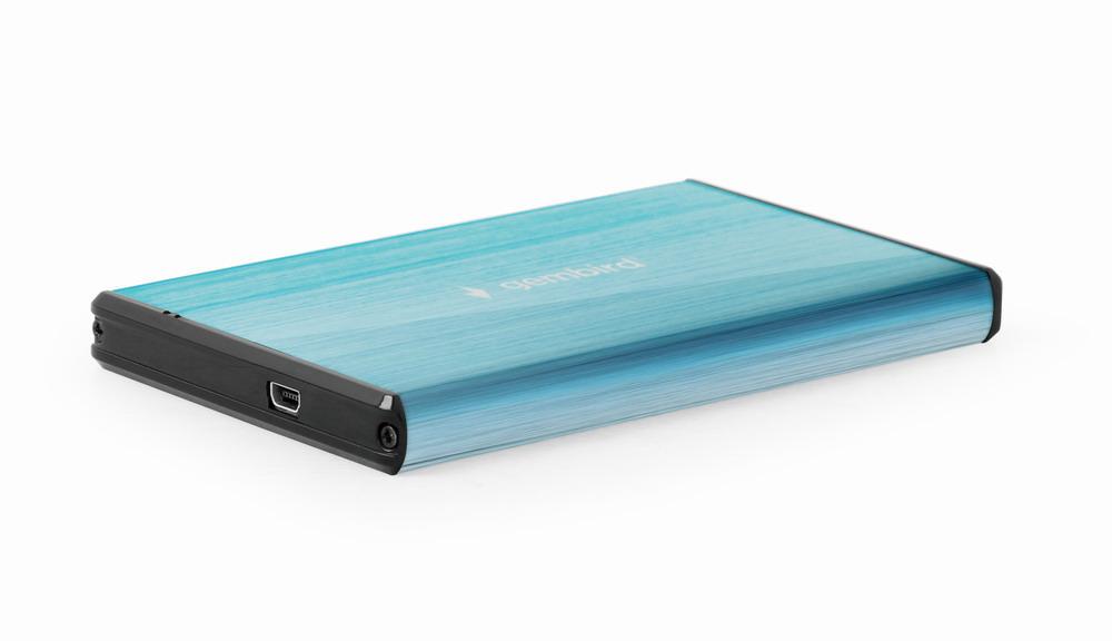 Externe HDD behuizing 2.5' SATA USB3.0 zwart (geborsteld) - Gembird
