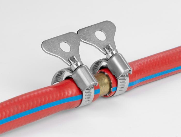 Delock Colliers de serrage avec écrou papillon 32 - 50 mm 10 pièces Métal - Delock