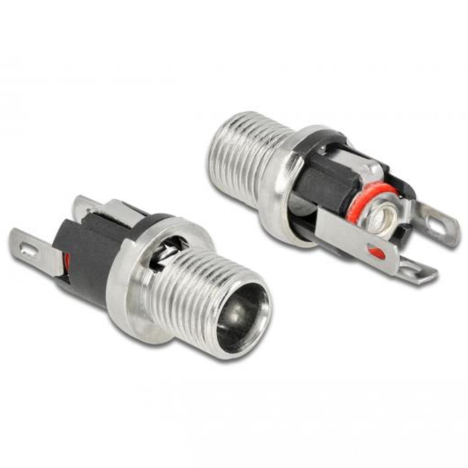 Delock Stekker DC 5,5 x 2,5 x 12,0 mm aansluitbus, soldeeruitvoering - Delock