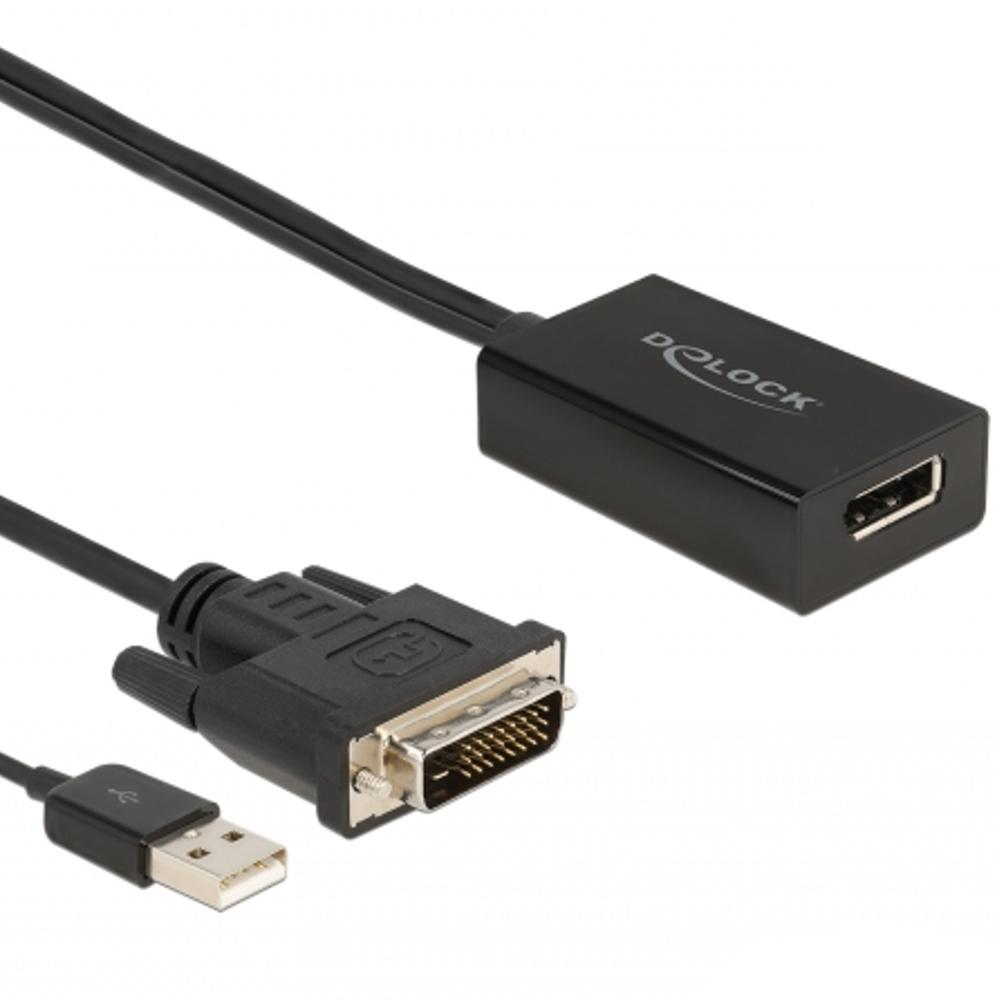 DVI-D naar DisplayPort adapter - Delock