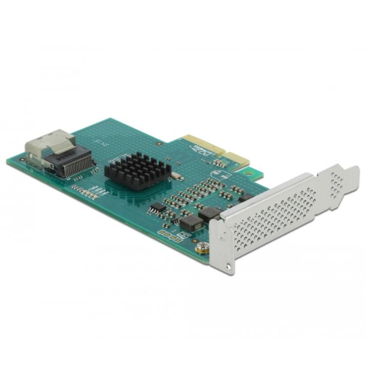 Carte Delock PCI Express pour 4 x SATA 6 Gb/s RAID et HyperDuo - Low Profile - Delock