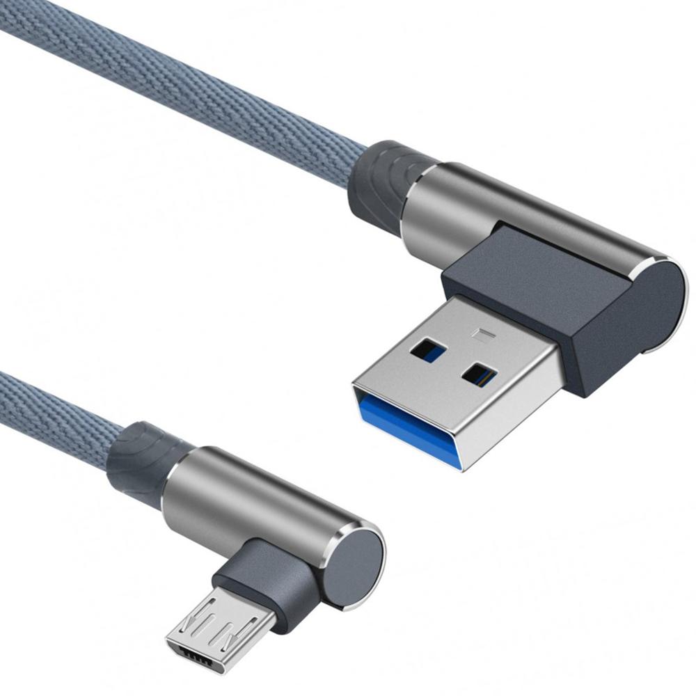 System-S Mini USB Coudé à 90° à Gauche Vers USB Type A Mâle Câble Coudé