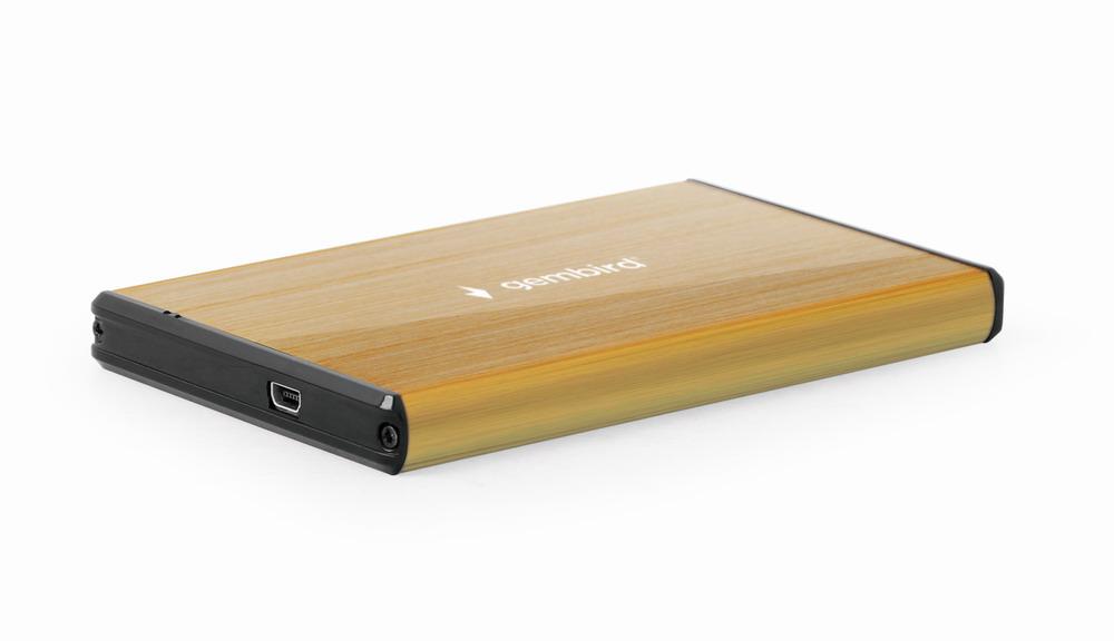 Externe HDD behuizing 2.5' SATA USB3.0 zwart (geborsteld) - Gembird