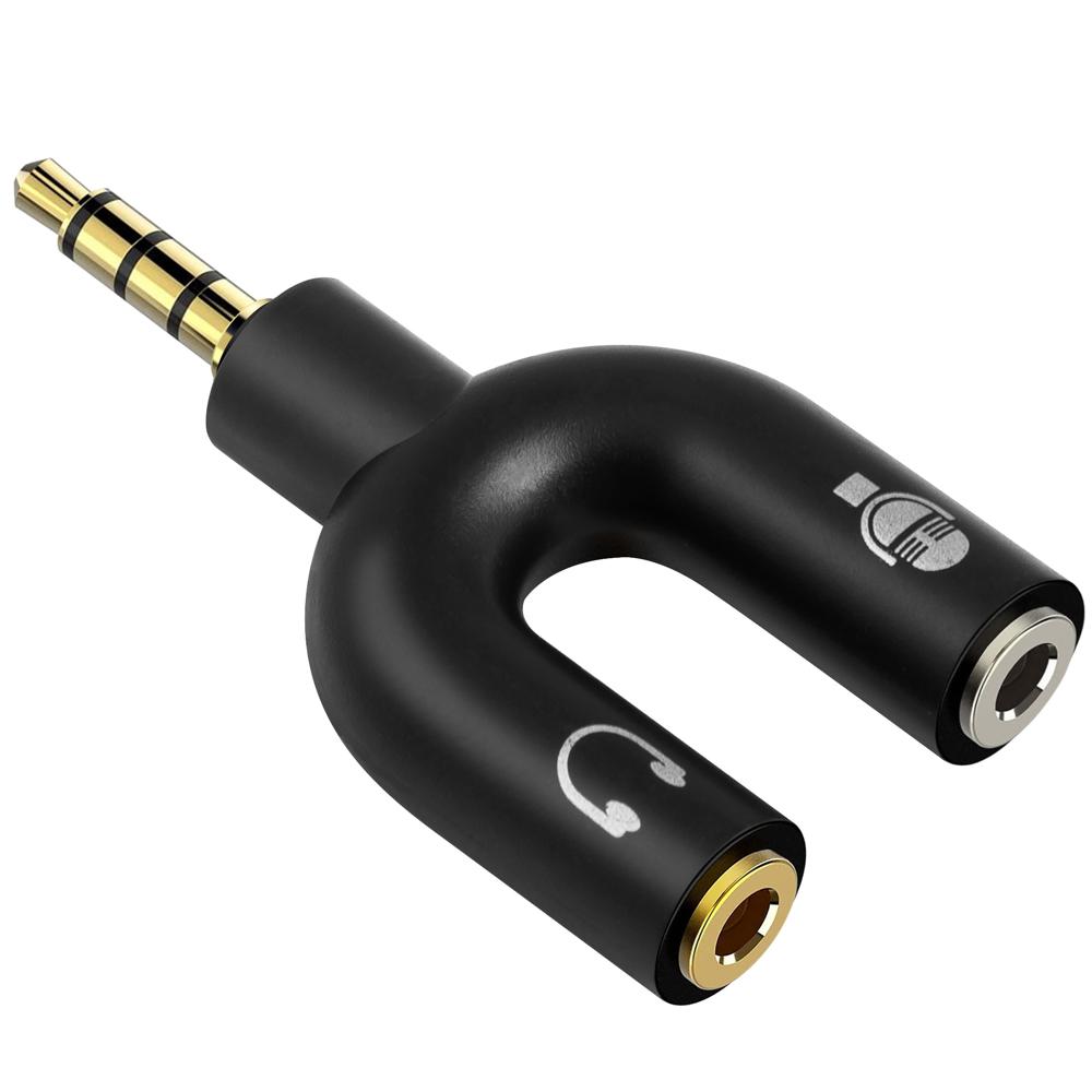 Aux Splitter - Microfoon en audio - Allteq