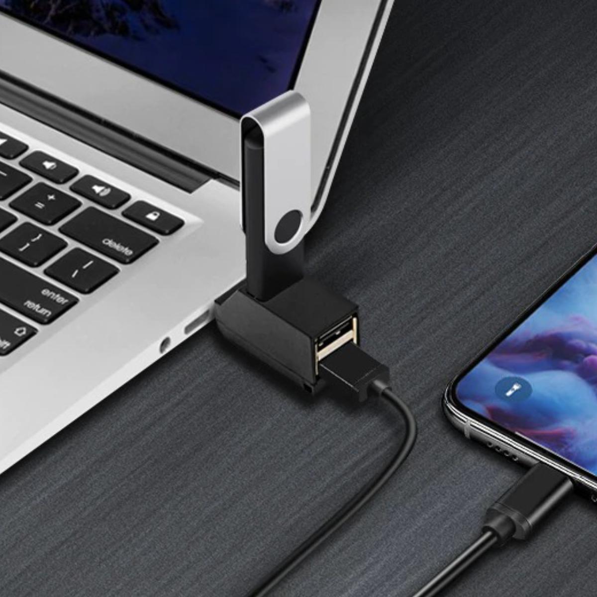 USB A hub - 3 poorten - Allteq