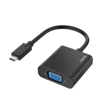 Adaptateur vidéo, connecteur USB-C - connexion VGA, Full-HD 1080p - Hama