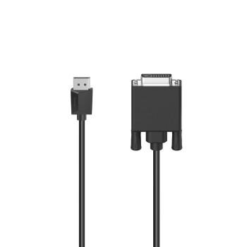 Câble vidéo, connecteur DisplayPort - connecteur DVI, Ultra-HD 4K, 1,50 m - Hama