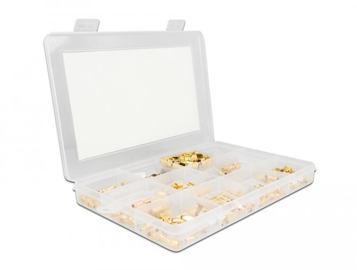 Delock Crimpbox 120-delig 50 Ohm met SMA, SMB en RP-SMA connectoren - Delock