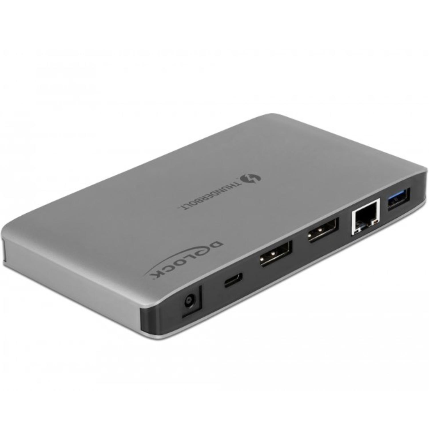 Delock Thunderbolt™ 4 Hub, 3x Thunderbolt 4, USB-A.