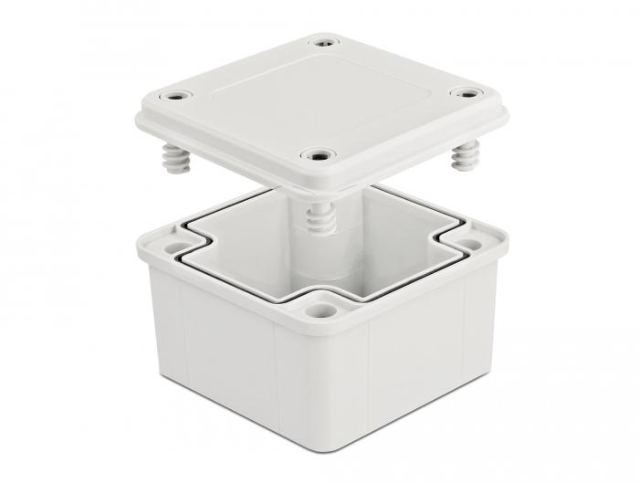 Delock inbouwbehuizing IP65 waterdicht 96 x 96 x 60 mm grijs - Delock