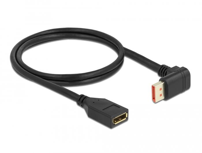Delock DisplayPort verlengkabel Stekker 90 naar beneden gehoekte naar Buc - Delock