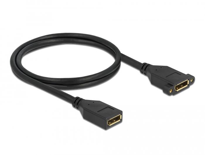 Delock DisplayPort 1.2 Kabel vrouwelijk op vrouwelijk voor inbouw 4K 60 Hz 1 m - Delock