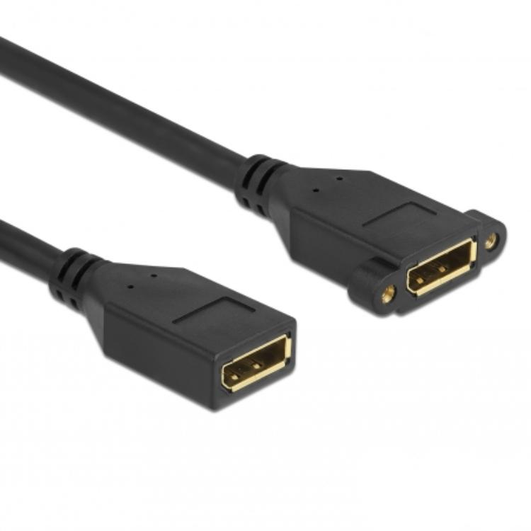 Delock DisplayPort 1.2 Kabel Stekker naar Stekker voor inbouw 4K 60 Hz 30 cm - Delock